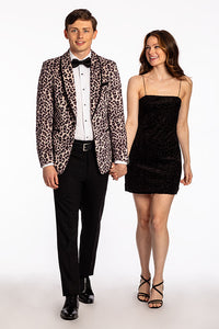 "Amari Cheetah" Tuxedo Jacket (Separates)