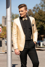 "Starlight" Gold Metallic Shawl Tuxedo Jacket (Separates)