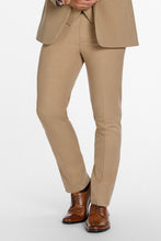 "Metro" Camel Luxury Wool Blend Suit Pants