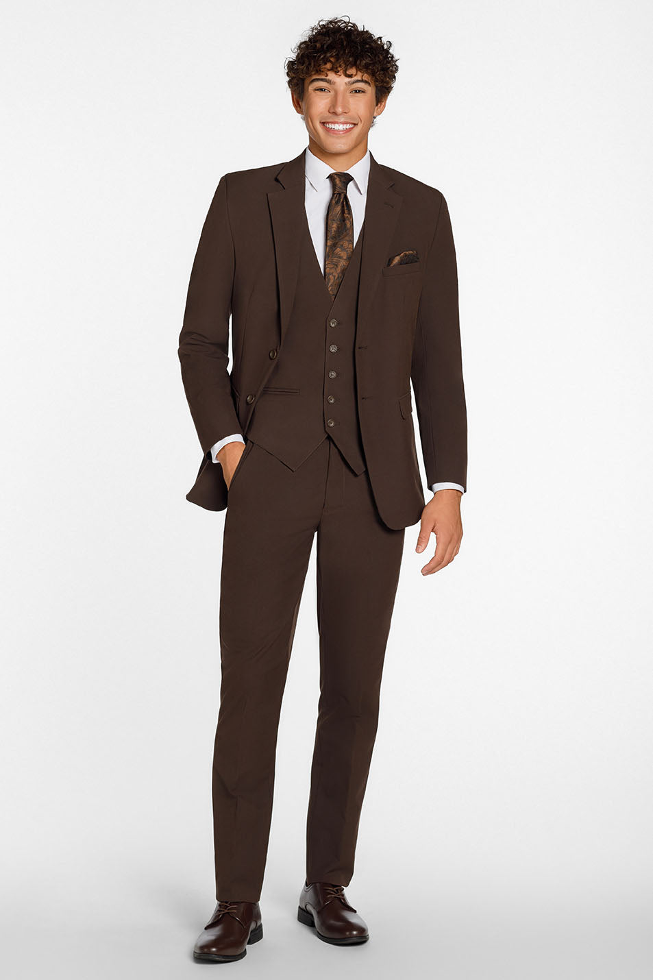 "Metro" Chocolate Suit Jacket (Separates)