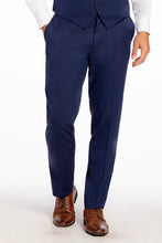 "Metro" Indigo Luxury Wool Blend Suit Pants