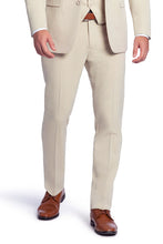 "Metro" Tan Luxury Wool Blend Suit Pants