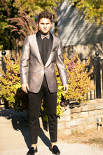 "Starlight" Stone Metallic Shawl Tuxedo Jacket (Separates)