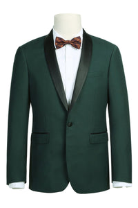 "Paris" Green 1-Button Shawl Tuxedo (2-Piece Set)