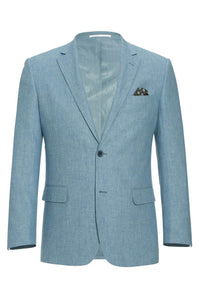 "Rafael" Light Blue 2-Button Notch Suit (2-Piece Set)