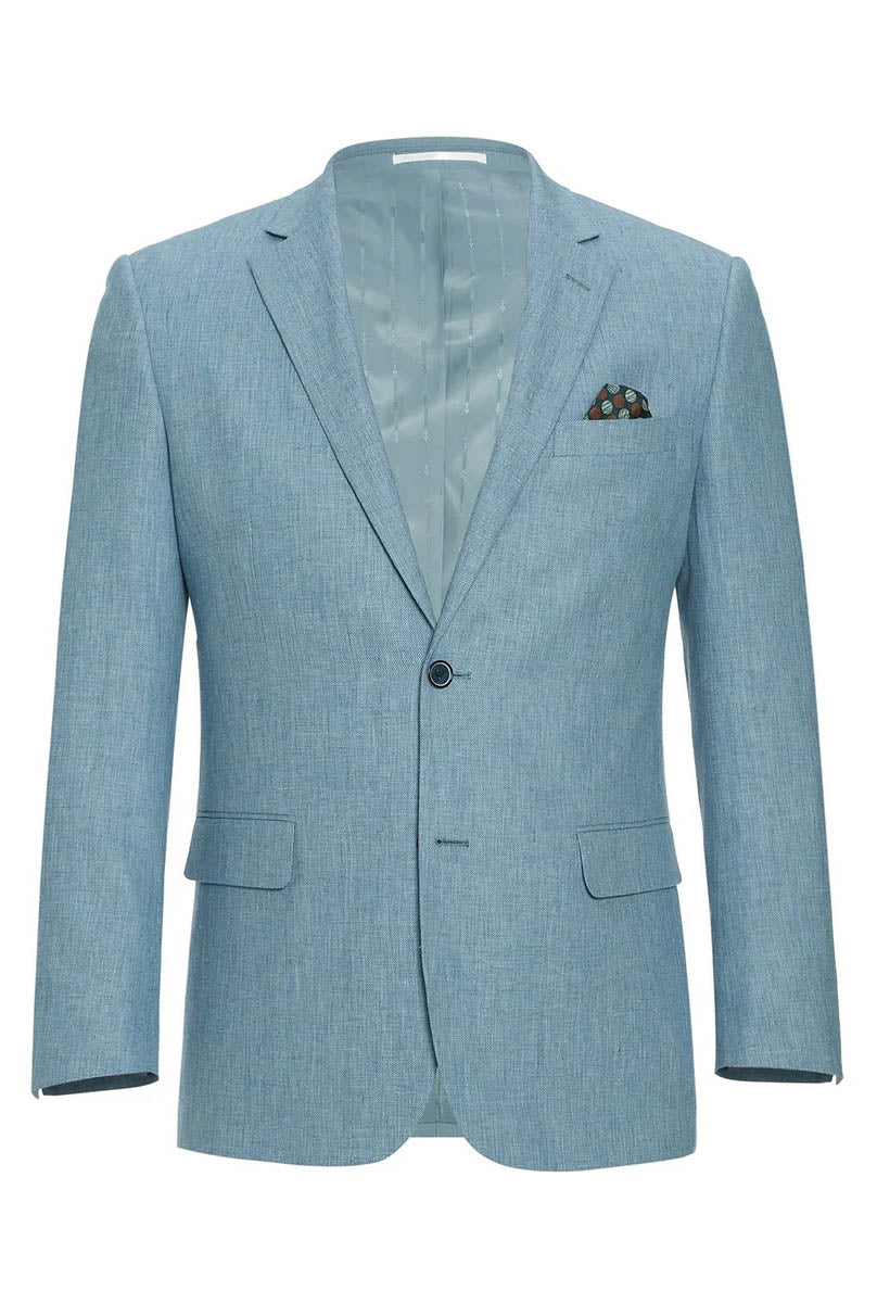 "Rafael" Light Blue 2-Button Notch Suit (2-Piece Set)