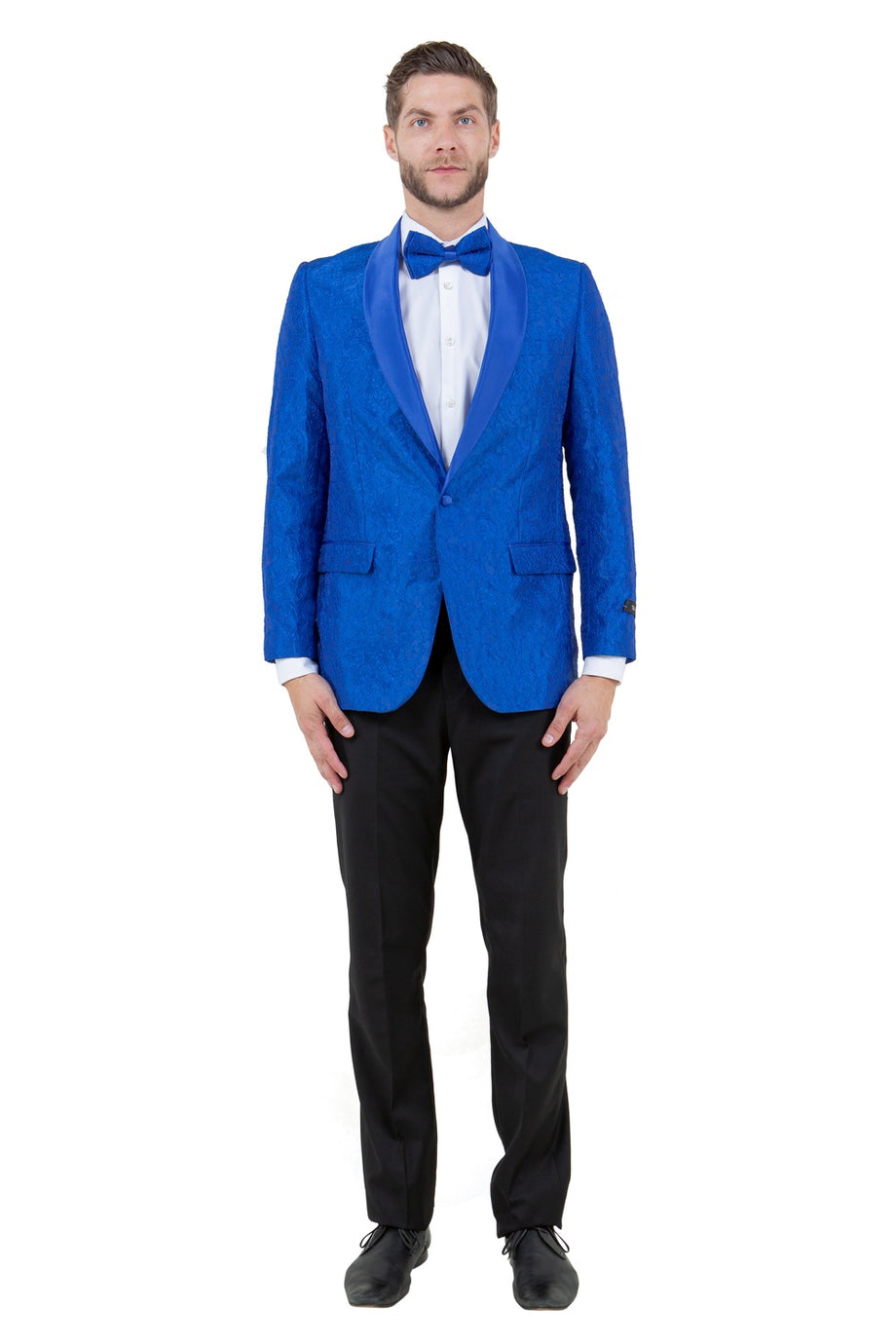 "Everett" Royal Blue Tuxedo Jacket (Separates)