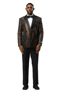 "Lennox" Bronze Tuxedo Jacket (Separates)