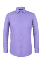 "Icon" Lavender Laydown Cotton Blend Dress Shirt