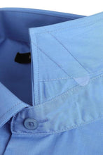 "Icon" Light Blue Laydown Cotton Blend Dress Shirt