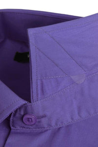 "Icon" Lilac Laydown Cotton Blend Dress Shirt