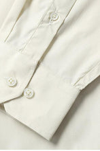 "Icon" Ivory Laydown Cotton Blend Dress Shirt