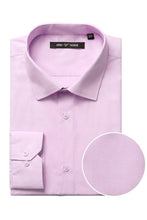 "Icon" Pink Laydown Cotton Blend Dress Shirt