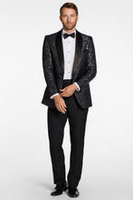 "Creed" Black Shawl Tuxedo Jacket (Separates)