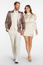 "Floral Fusion" Chocolate Peak Tuxedo Jacket (Separates)