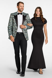 "Floral Fusion" Sage Peak Tuxedo Jacket (Separates)