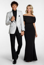 "Night Vine" Silver Shawl Tuxedo Jacket (Separates)