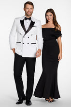 "Winston" White Peak DB Tuxedo Jacket (Separates)