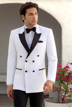 "Winston" White Peak DB Tuxedo Jacket (Separates)