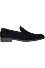 "Chelsea" Black Suede Tuxedo Shoes