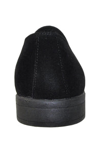 "Chelsea" Black Suede Tuxedo Shoes