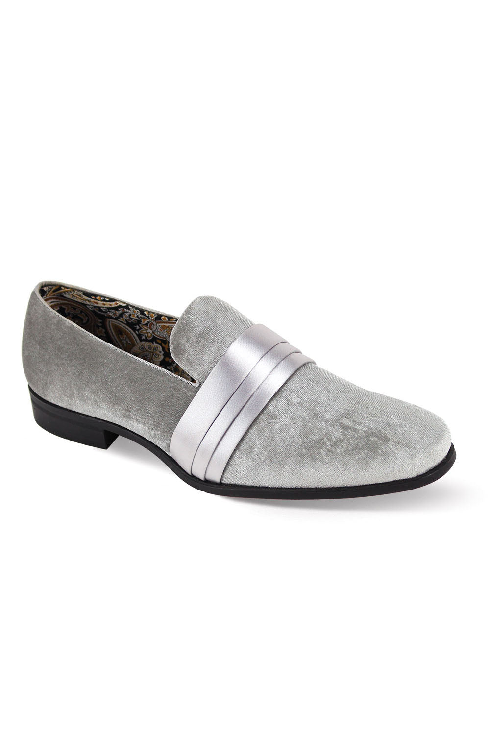 "Velvet Vibes" Silver Tuxedo Shoes