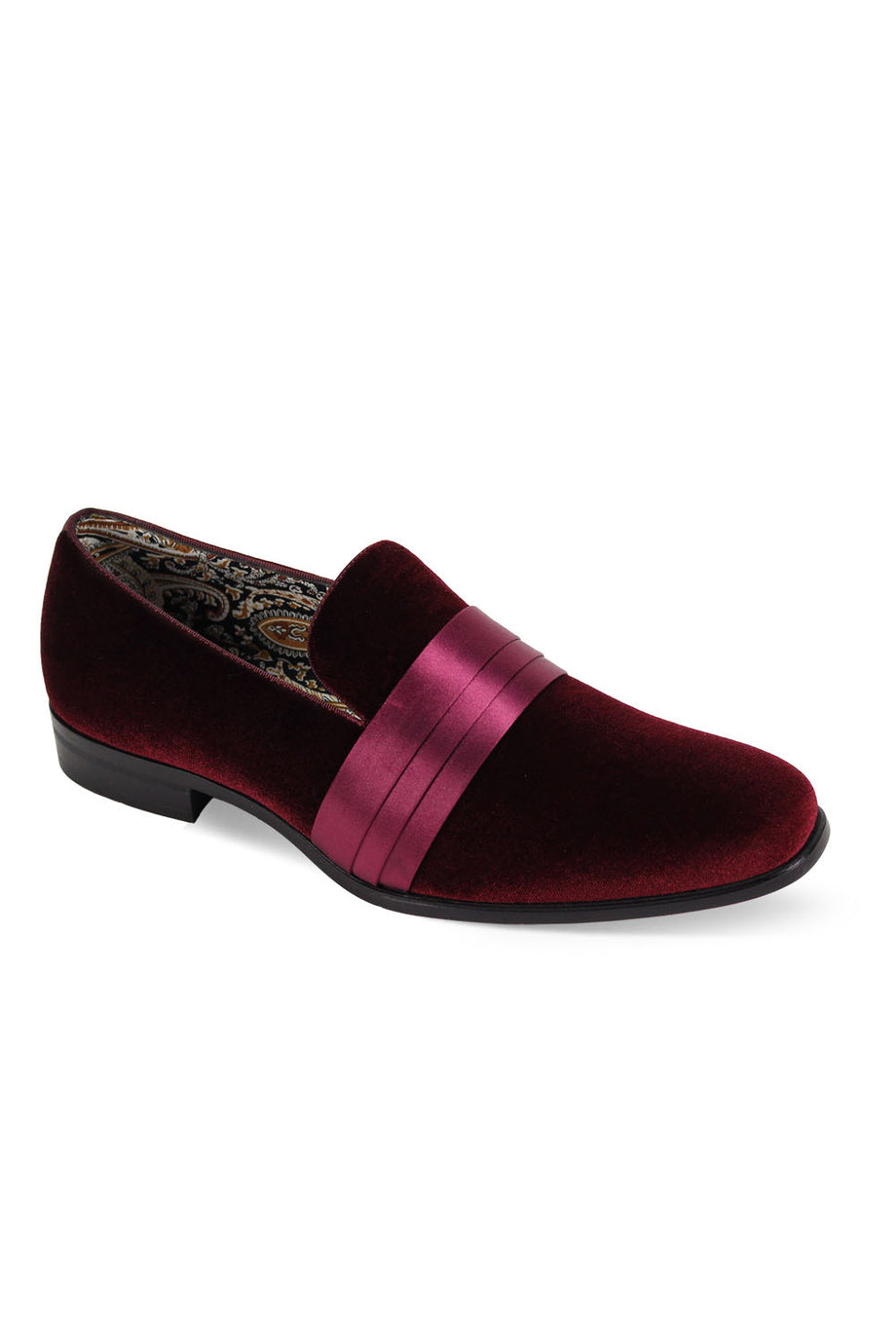 "Velvet Vibes" Wine Tuxedo Shoes