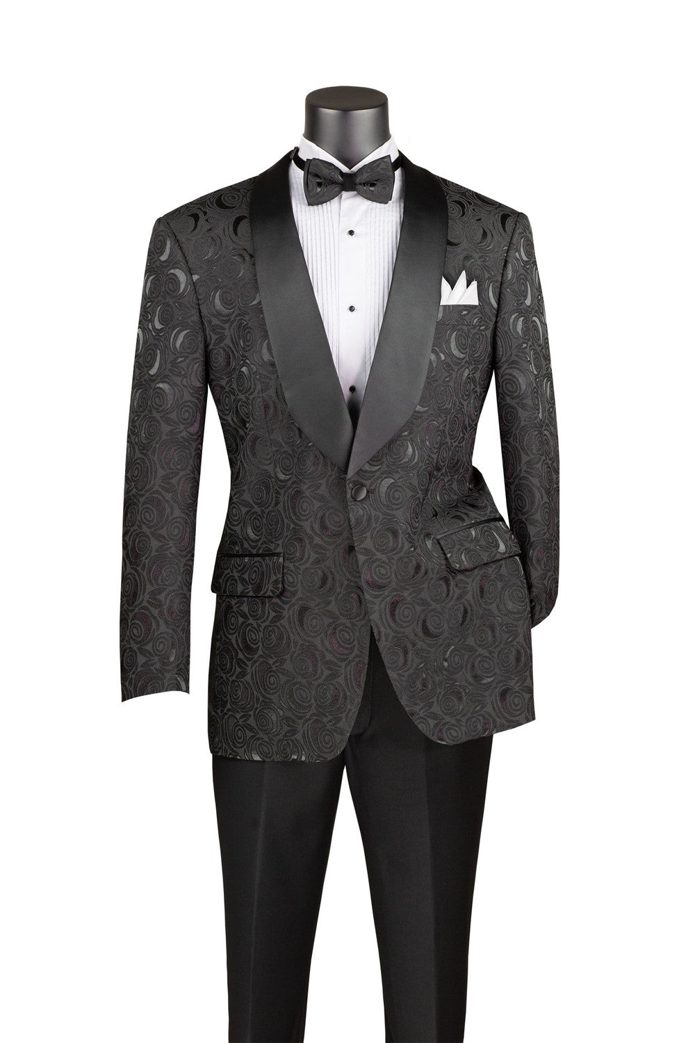 "Impressions" Black Tuxedo Jacket (Separates)