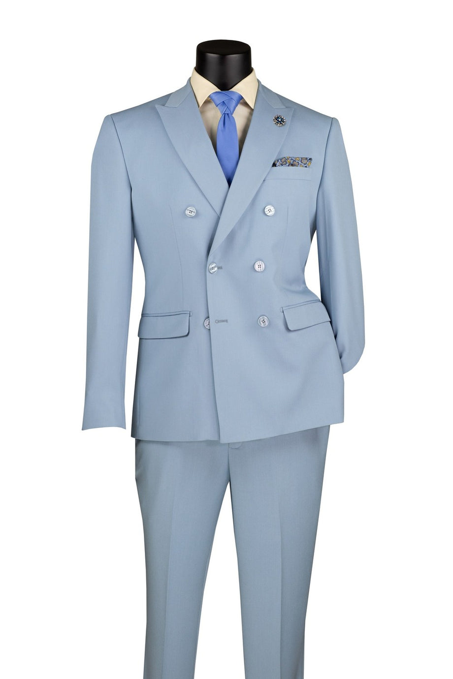 "Apex" Ice Blue Suit (2-Piece Set)