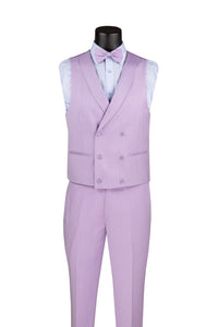 "Flare" Lavender 1-Button Peak Tuxedo (4-Piece Set)