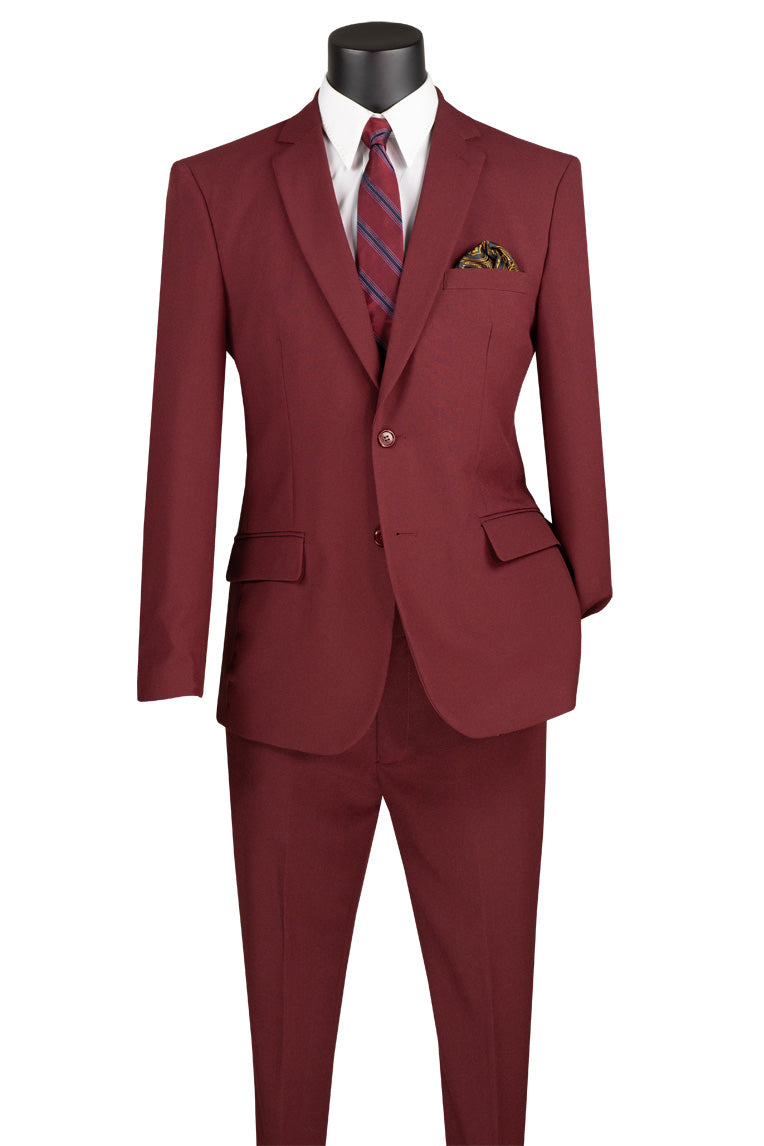 "Versafit" Burgundy Suit (2-Piece Set)