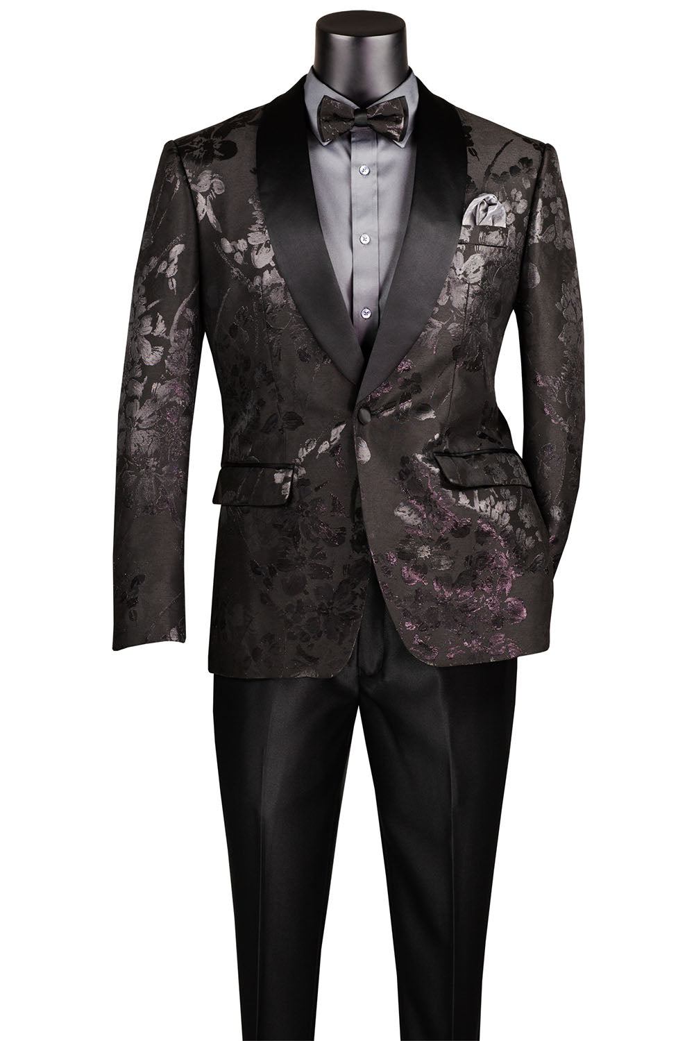 "Fusion" Black Tuxedo Jacket (Separates)