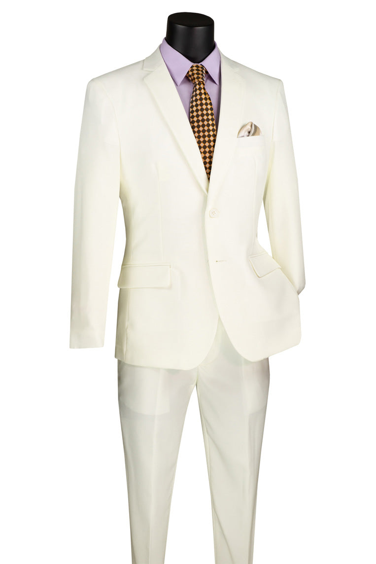 "Versafit" Ivory Suit (2-Piece Set)