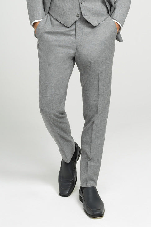 Skinny Grey Suit Pants | boohooMAN USA