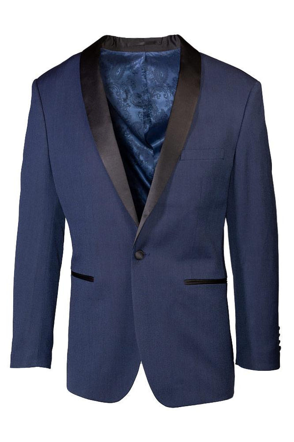 BLACKTIE "Sebastian" Indigo Pindot Tuxedo Jacket (Separates)