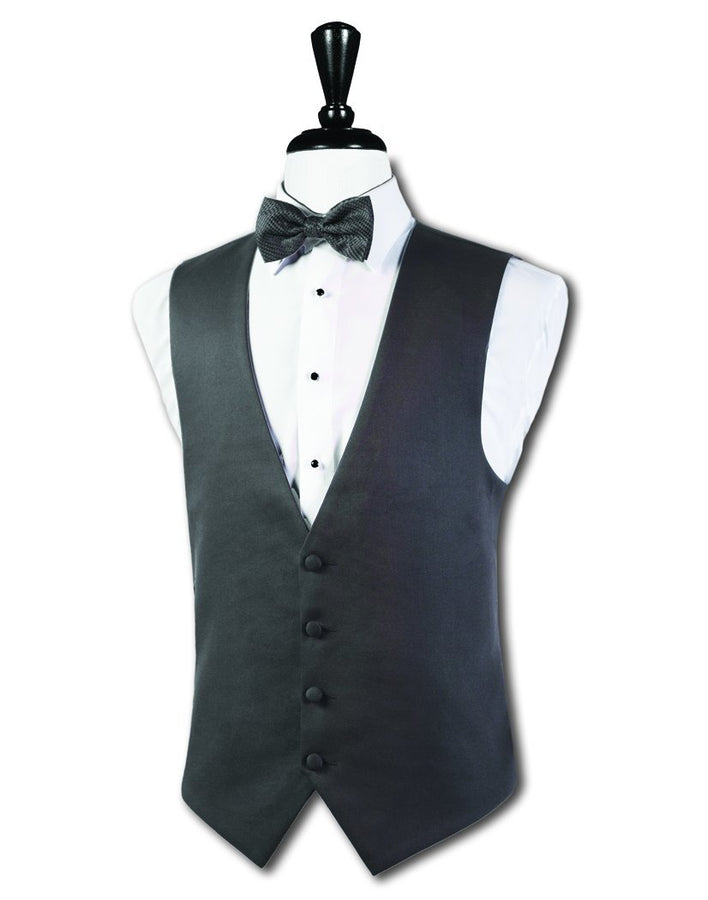 Steel Grey Mason Tuxedo Vest