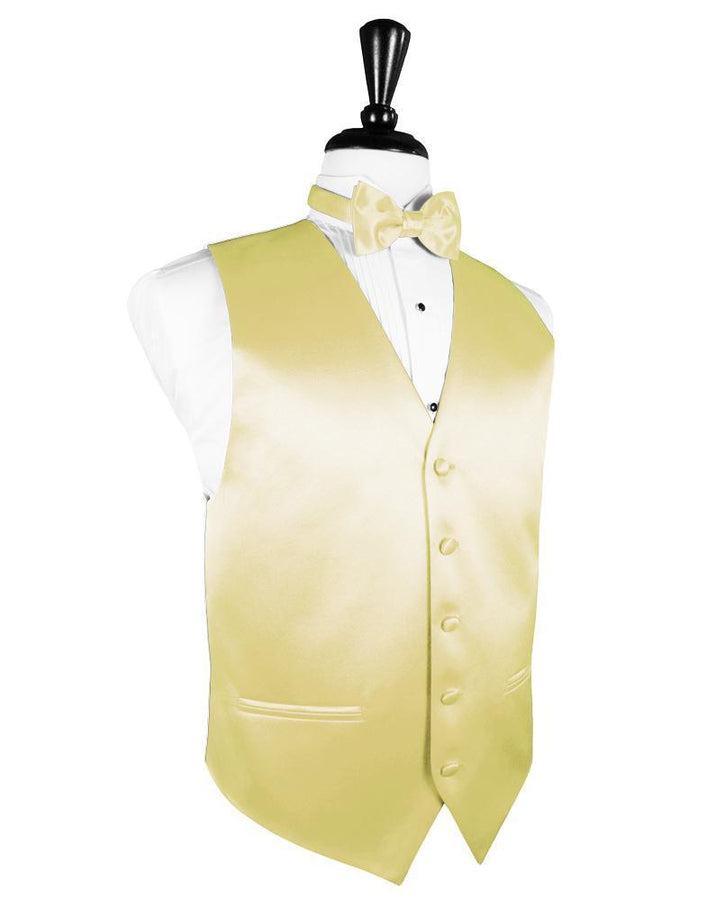 Banana Luxury Satin Tuxedo Vest