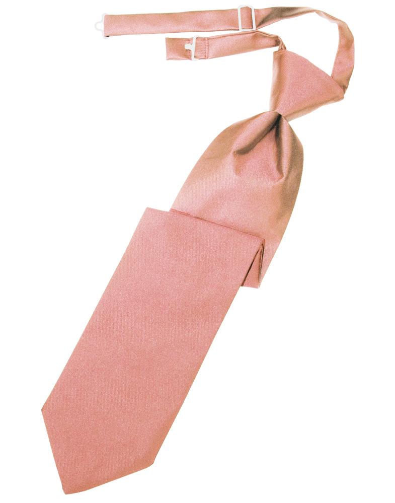 Cardi Coral Luxury Satin Kids Necktie