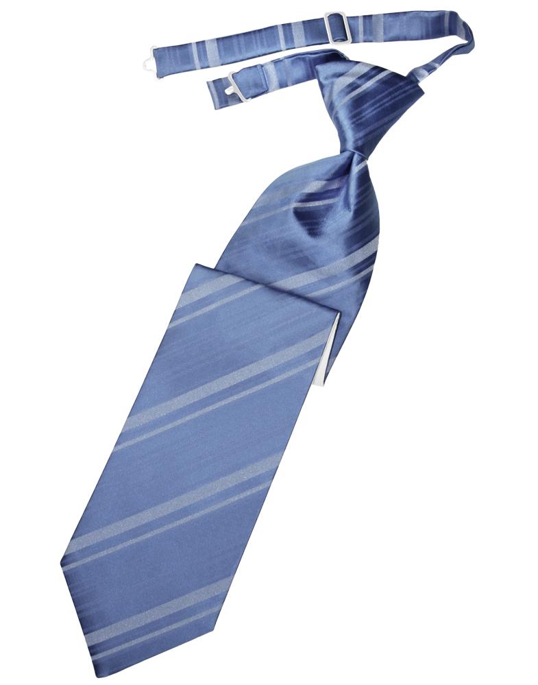 Cardi Cornflower Striped Satin Kids Necktie