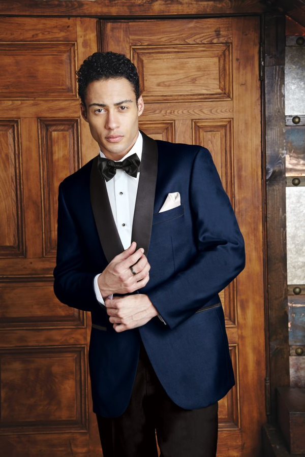 Cardi "Henley" Navy Velvet Dinner Jacket (Separates)