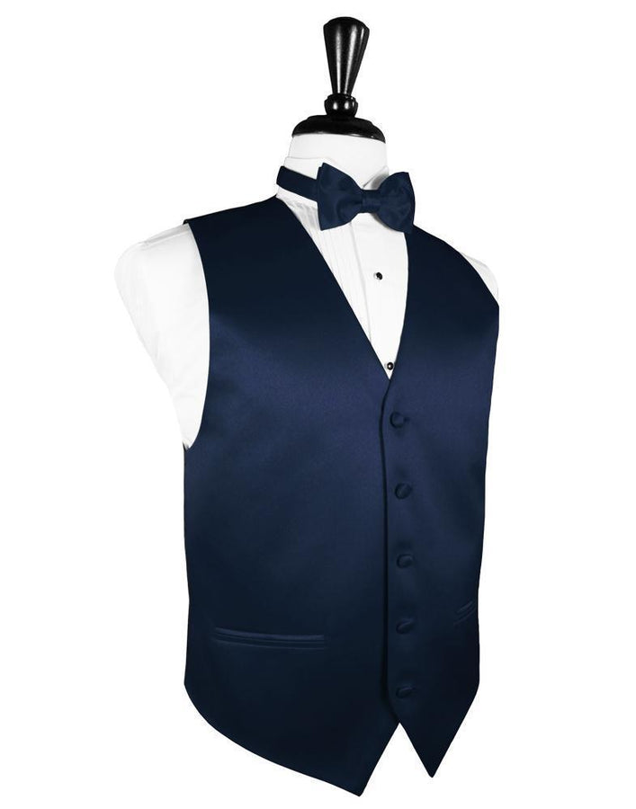 Peacock Luxury Satin Tuxedo Vest