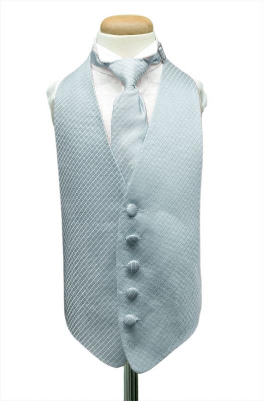 Cardi Powder Blue Palermo Kids Tuxedo Vest