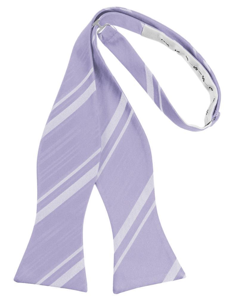 Periwinkle Striped Satin Bow Tie – Buy4LessTuxedo.com