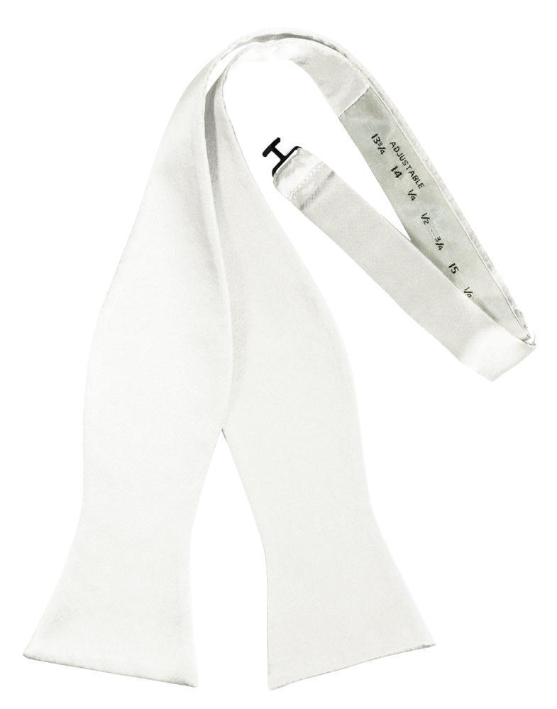 White Luxury Satin Bow Tie – Buy4LessTuxedo.com