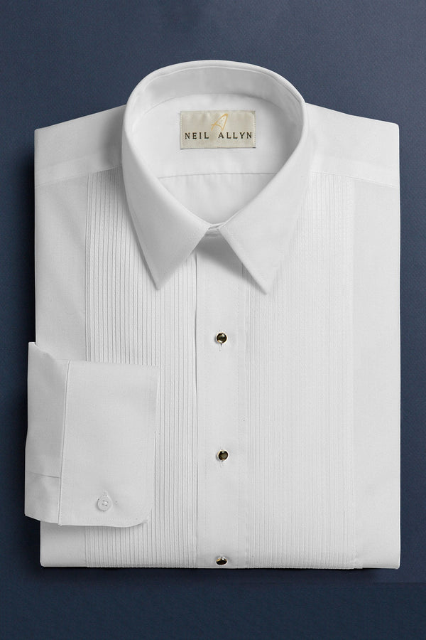 Classic Collection "Sherman" White Laydown Tuxedo Shirt