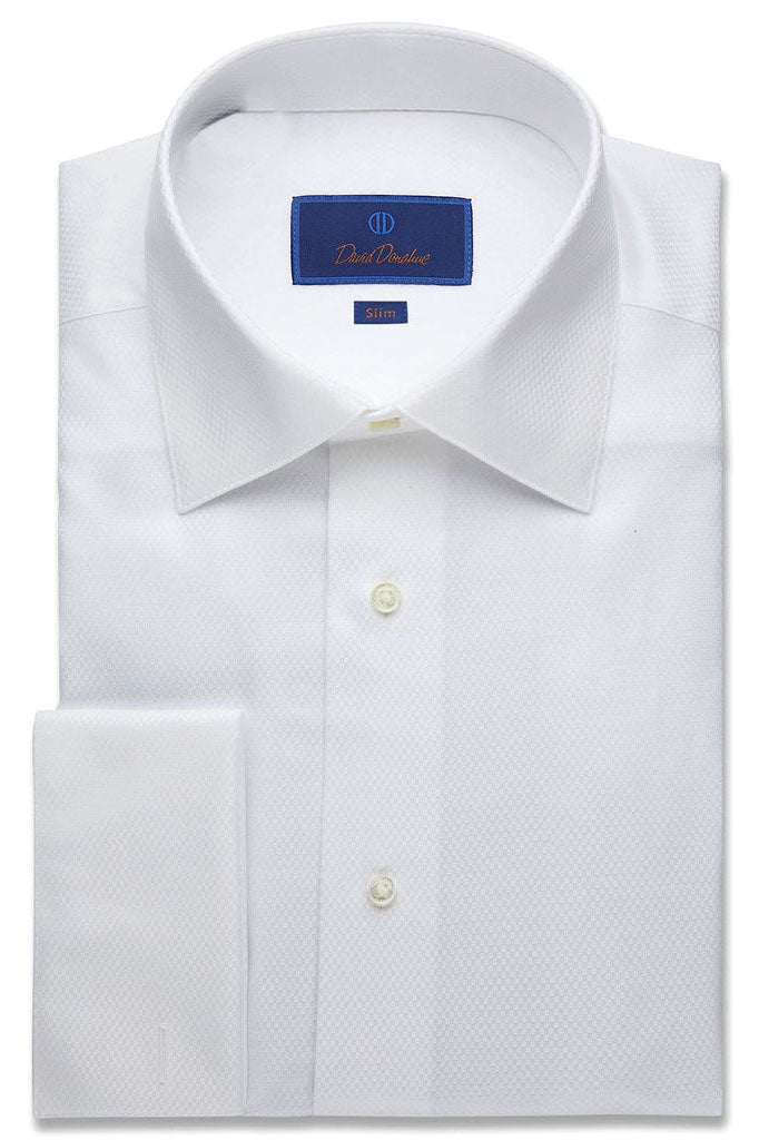 Boxed French Cuff White Tuxedo Shirt – Buy4LessTuxedo.com