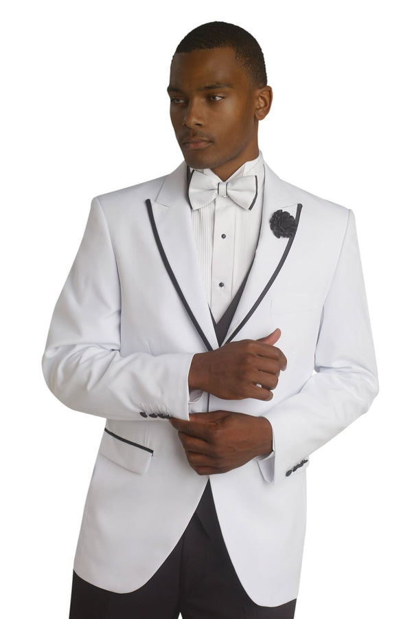 EJ Samuel "Trinity" White 2-Button Peak Tuxedo