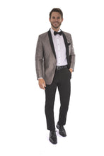 Mark Of Distinction "Starlight" Stone Metallic Shawl Tuxedo Jacket (Separates)