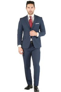 Paul Lorenzo 1969 Paul Lorenzo 1969 Navy Solid Slim Fit Suit