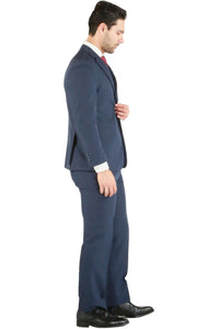 Paul Lorenzo 1969 Paul Lorenzo 1969 Navy Solid Slim Fit Suit